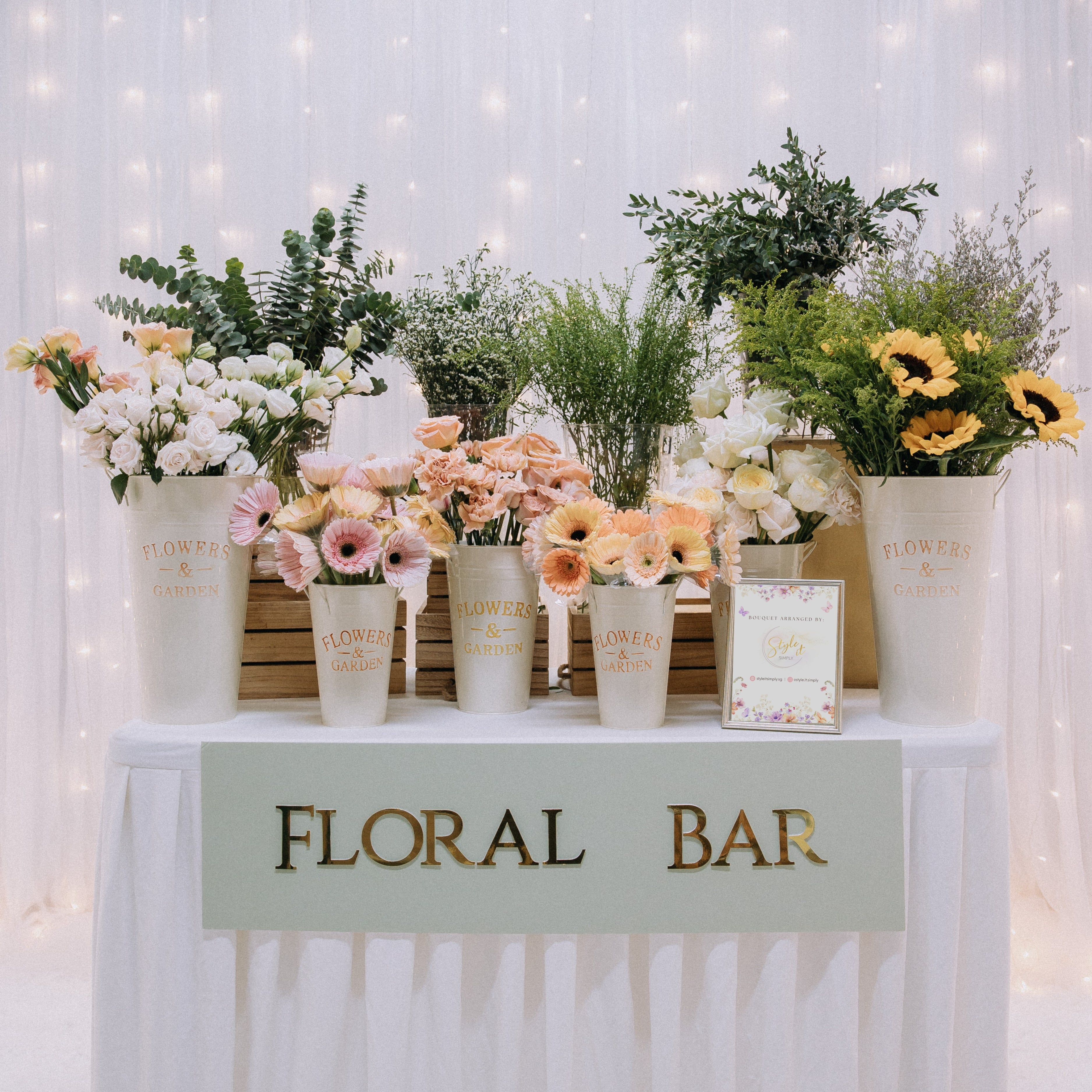 Fresh Flower Bar Live Station Singapore