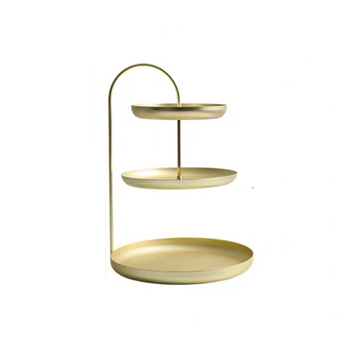 3-tier Gold Round Tray
