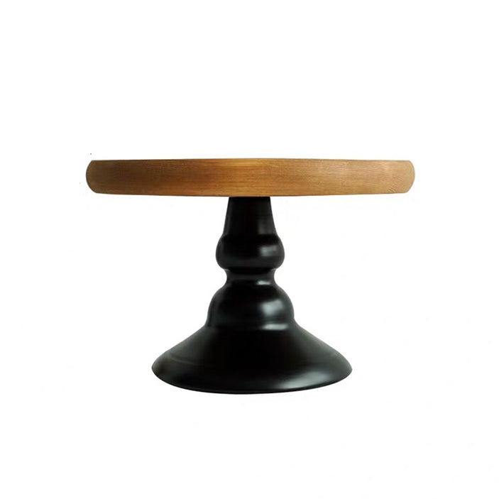 Black Wooden Cake Stand (L)