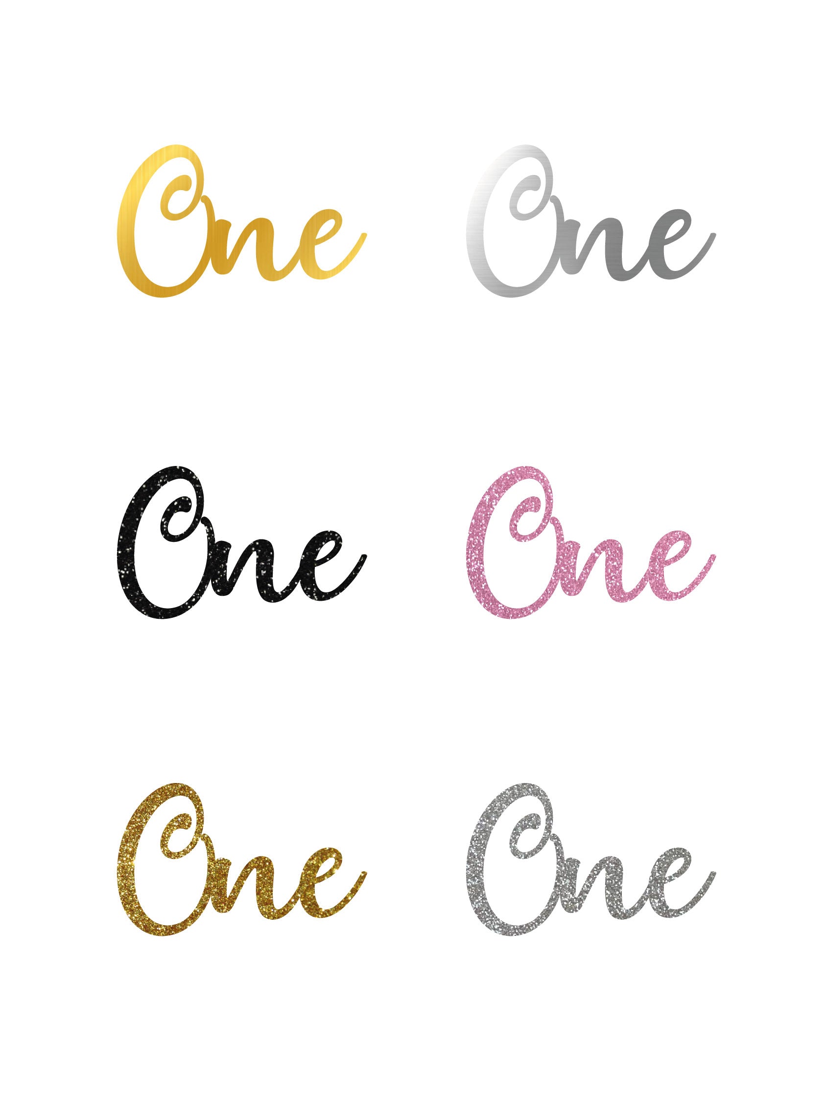'One' Cake Topper
