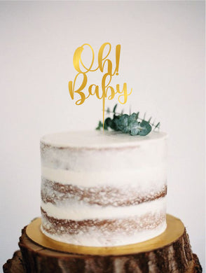 Style It Simply 'Oh! Baby' Gender Reveal Cake Topper