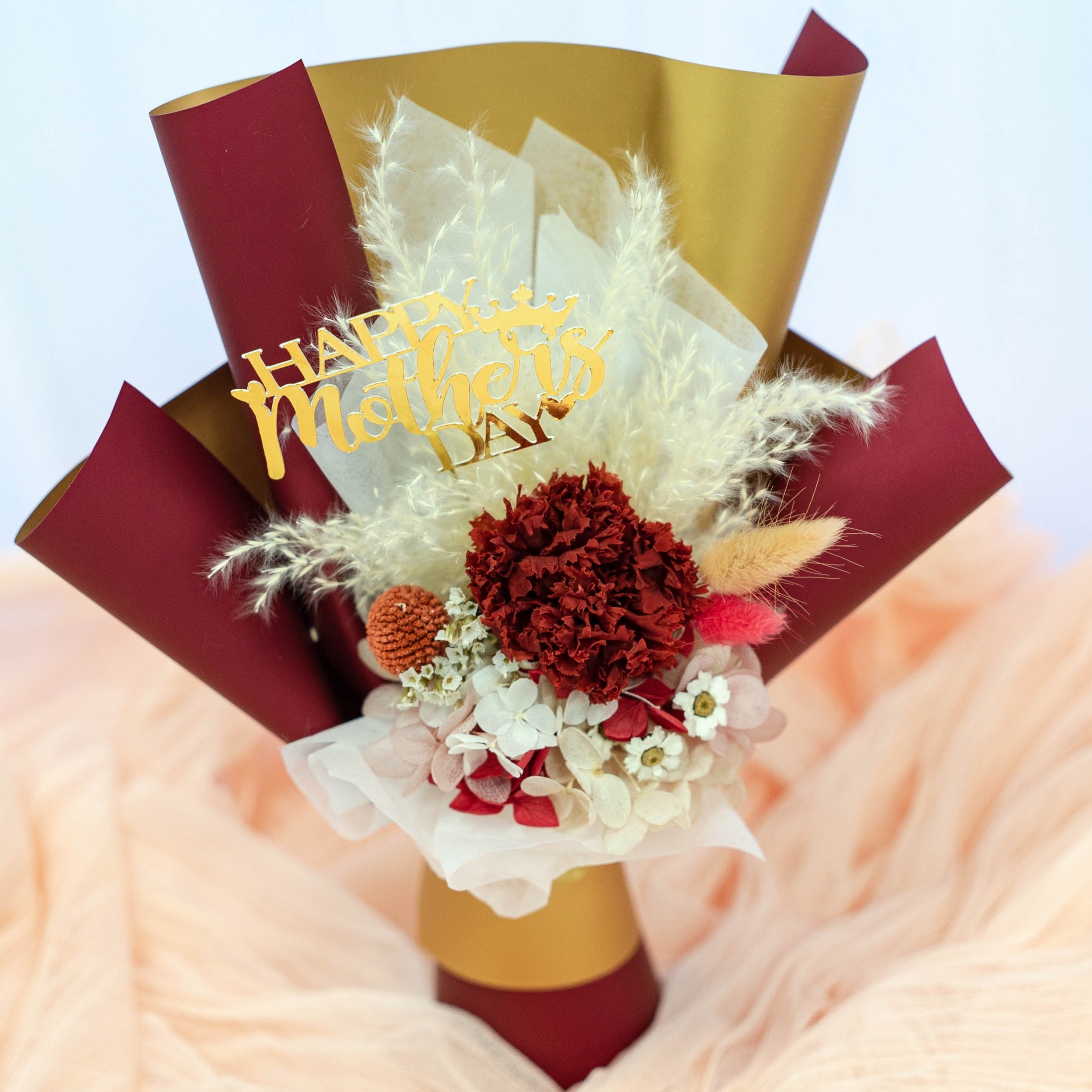Mini Red Carnation Bouquet