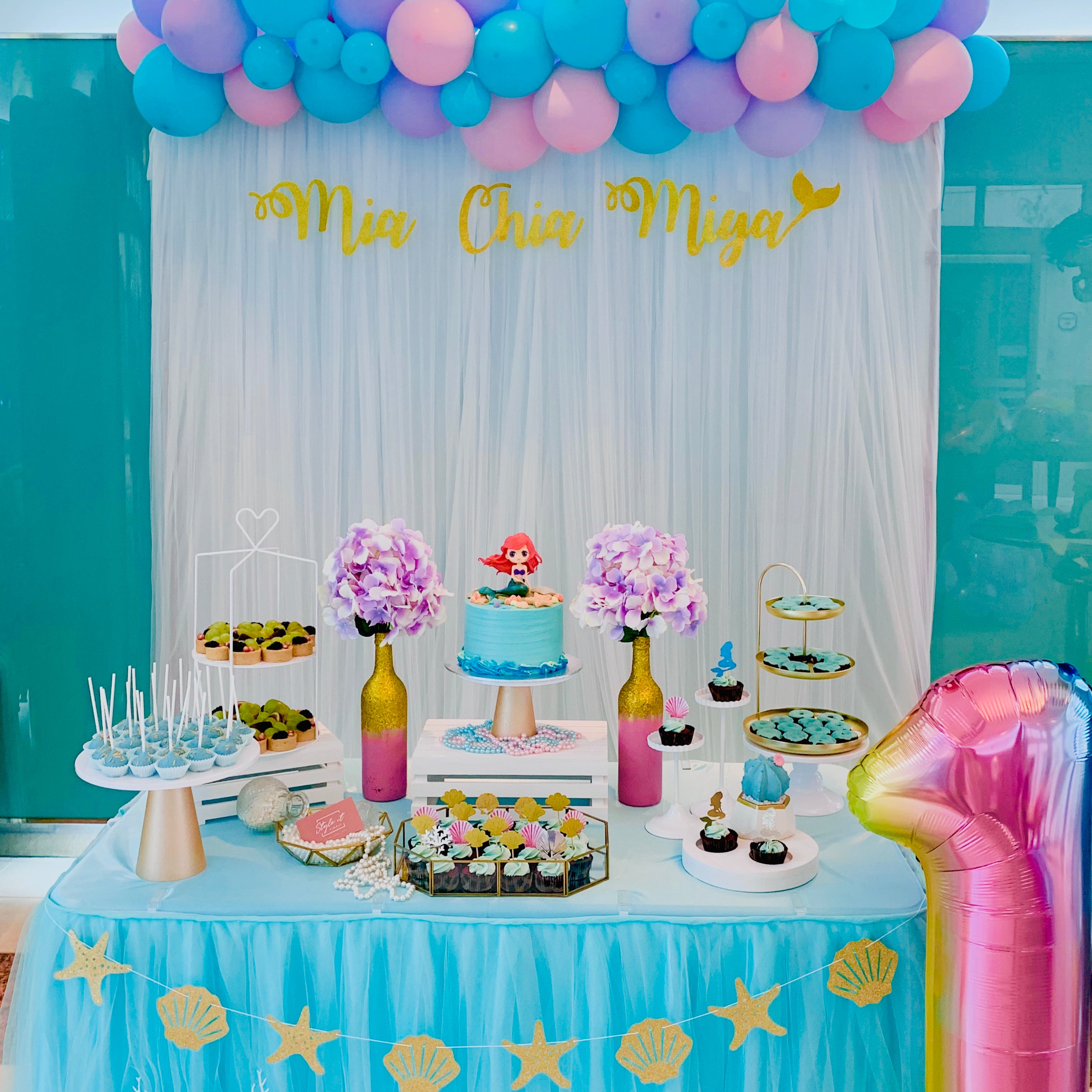 Princess Ariel Dessert Table – Style It Simply