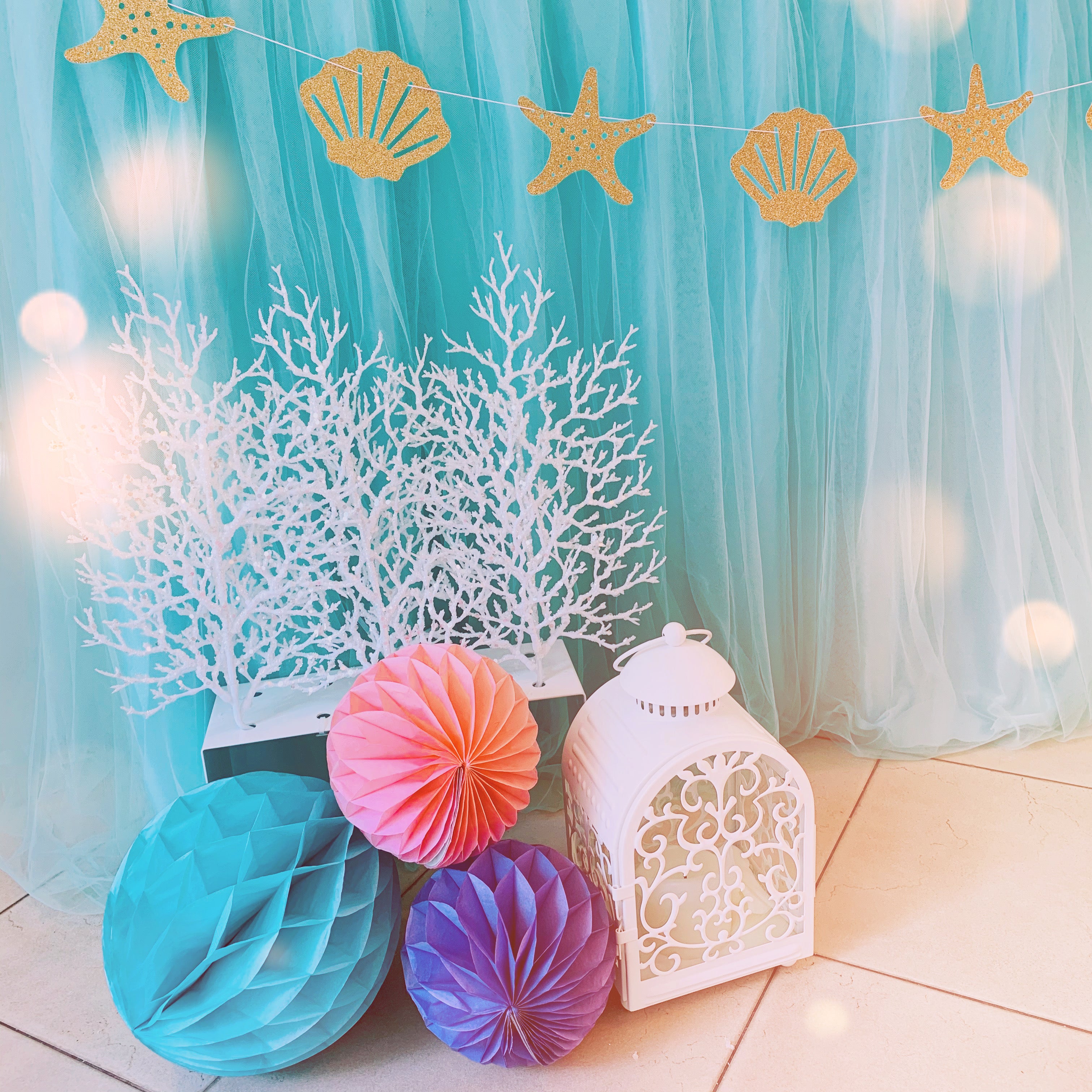 Princess Ariel / Mermaid Dessert Table for Birthday Party by Style It Simply