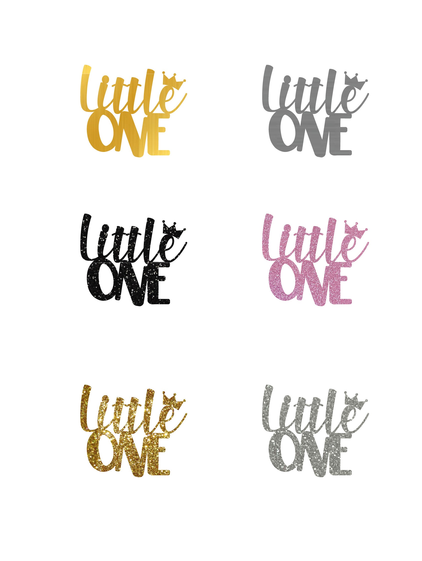  Style It Simply 'Little ONE' Gender Reveal Cake Topper - Color Selection