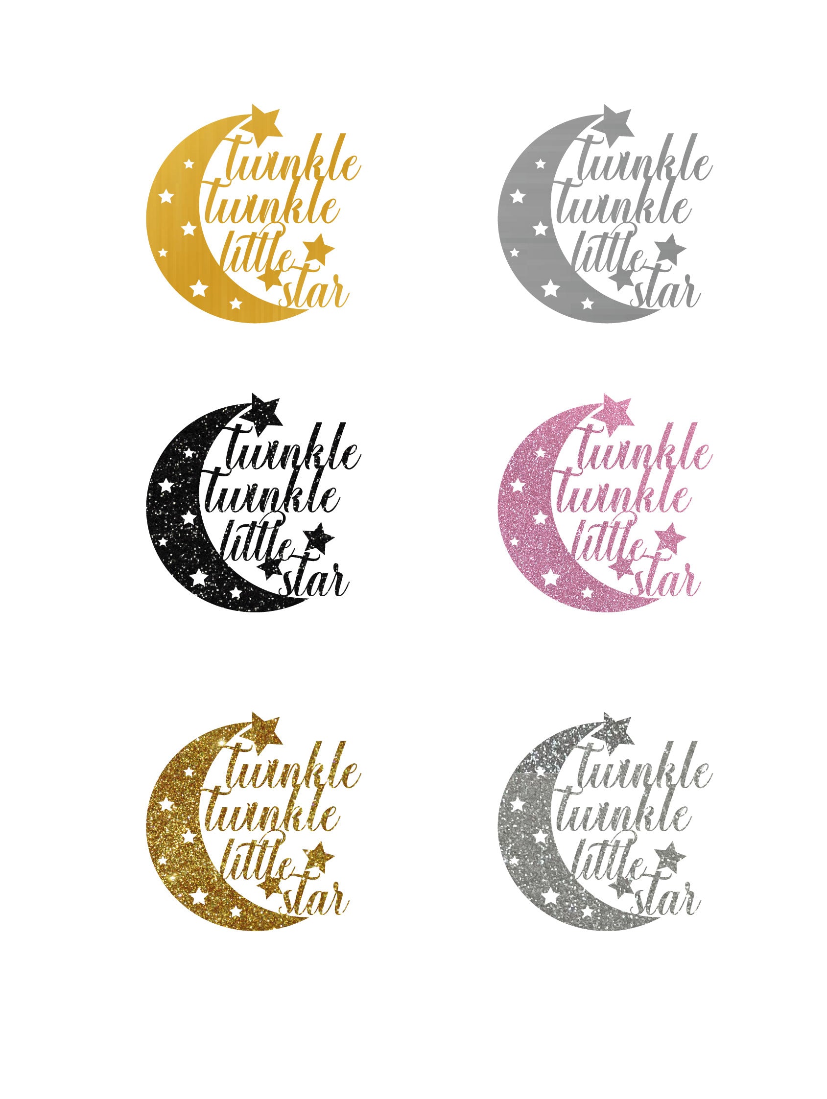Style It Simply 'Twinkle Twinkle Little Star' Birthday Cake Topper - Color Selection