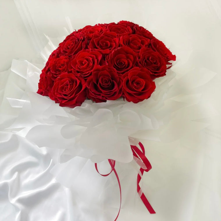 [Preserved Flower Bouquet] Timeless Romance - 20 Roses