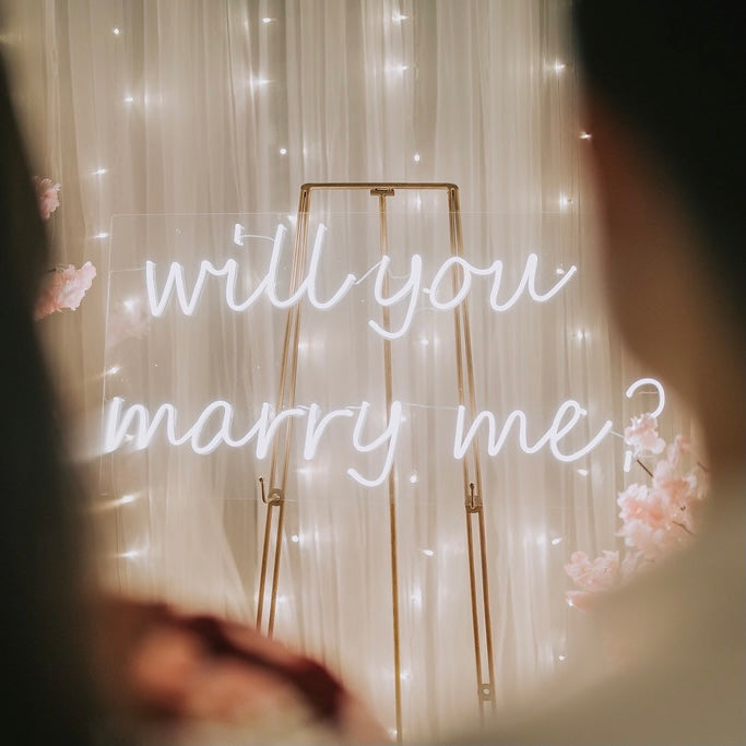 Will You Marry Me Neon Signage