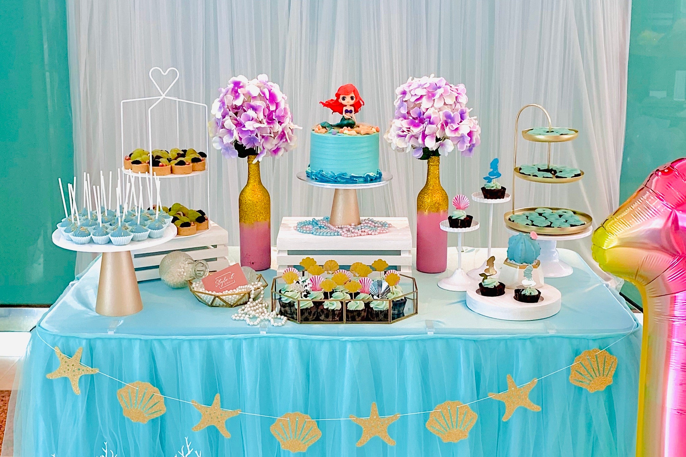 Princess Ariel Dessert Table – Style It Simply