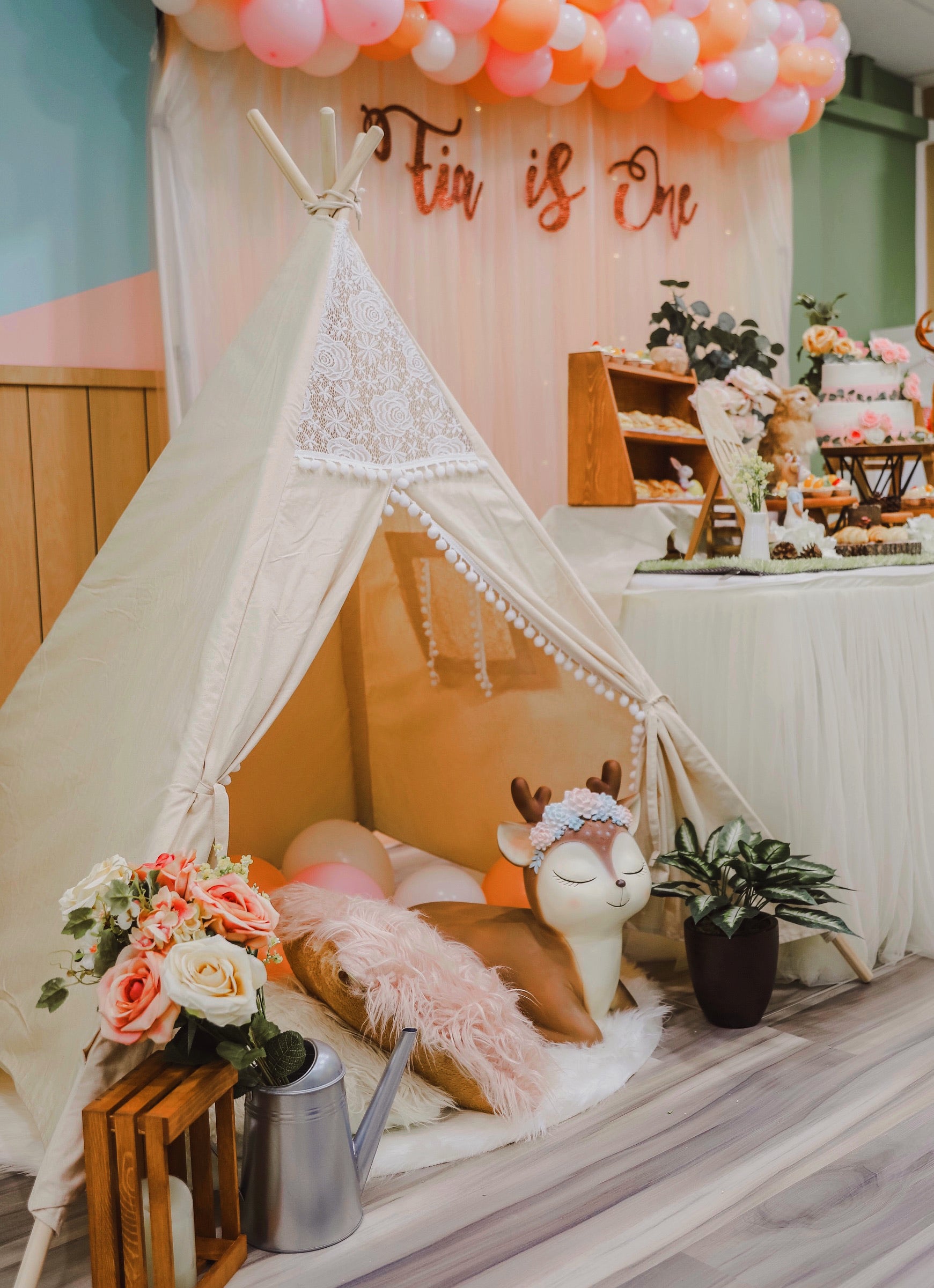 Rustic Lace Teepee Tent*